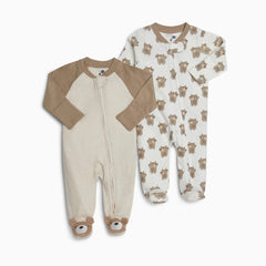 Organic Cotton 2-Way Zip Footie (2 Pack)