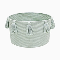 Cotton Tassel Basket