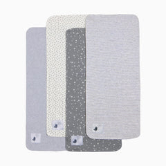 Organic Cotton Lap Bib & Burp Cloth 8-Piece Gift Set