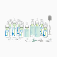 Glass and BPA-Free Plastic Baby Bottle Starter Gift Bundle