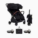 Jet Double Stroller and Accessory Bundle