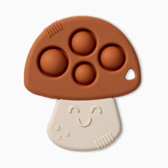 Silicone Teether with Sensory Popper
