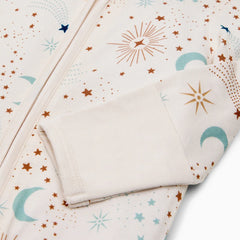 Bamboo Viscose Printed 2-Way Zip Footie