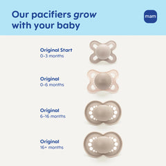 Original Start Matte Newborn Baby Pacifier 0-3 Months (4 Pack)