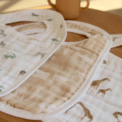 Organic Muslin Snap Bibs (3 Pack)