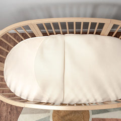 Organic Breathable Oval Crib Mattress and Cover (For Stokke Sleepi Bed)