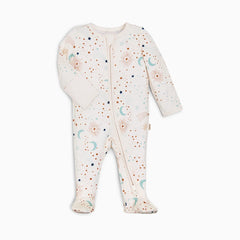 Bamboo Viscose Printed 2-Way Zip Footie