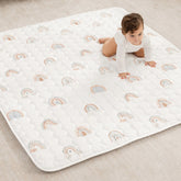 Quilted Kids Play Mat with Non-Slip Bottom