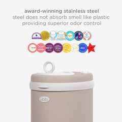 Ubbi x Babylist Matte Steel Diaper Pail