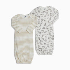 Organic Cotton Gown (2 Pack)