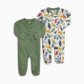 Organic Cotton 2-Way Zip Footie (2 Pack)