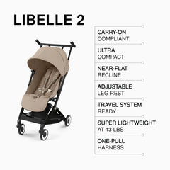 Libelle 2 Ultra-Compact Lightweight Travel Stroller