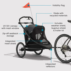 City Prix Jogger x Bike Trailer