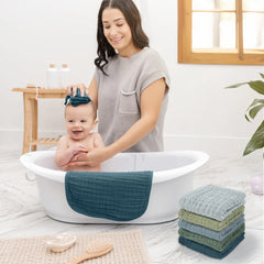 6-Layer Muslin Baby Washcloths (10 Pack)