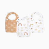 Cotton Muslin Snap Bibs (3 Pack)