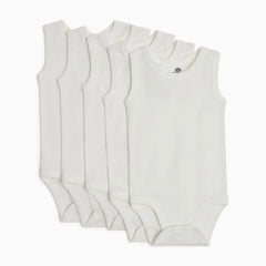 Organic Cotton Solid Tank Bodysuit (5 Pack)