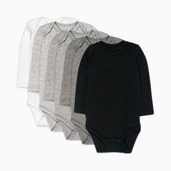 5-Pack Organic Cotton Long Sleeve Bodysuit