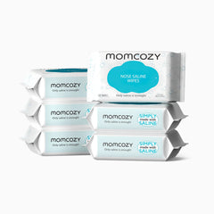 Momcozy Nose Saline Baby Wipes (6 Pack)