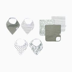 Bandana Bib and Burp Cloth Bundle