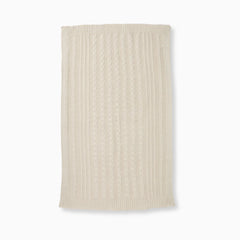 Organic Cable Knit Stroller Blanket