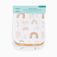 Cotton Muslin Snap Bibs (3 Pack)