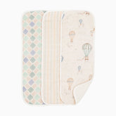 Cotton Muslin and Terry Burp Cloth Set (3 Pack)