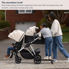Single-to-Double Stroller 3.0 and Bassinet Bundle