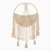 Macrame Toy Storage Basket with Tassels