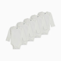 Organic Cotton Long-Sleeve Solid Bodysuits (5 Pack)