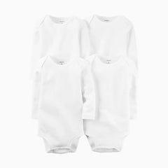 Long-Sleeve Bodysuits (4 Pack)