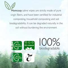 Momcozy Nose Saline Baby Wipes (6 Pack)