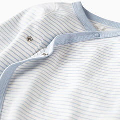 Little Planet Organic Cotton Wrap Sleep & Play Pajamas in Stripes
