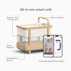 All-In-One Bassinet, Smart Crib, Baby Monitor