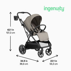 3DSuite Modular Stroller with Reversible Seat