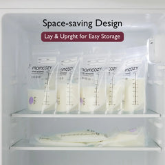 Easy-Pour Temp-Sensing Milk Storage Bags