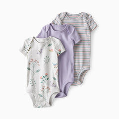 Little Planet 3-Pack Organic Cotton Rib Bodysuits