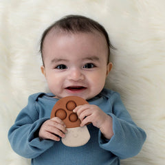Silicone Teether with Sensory Popper