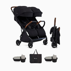 Jet Double Stroller and Accessory Bundle