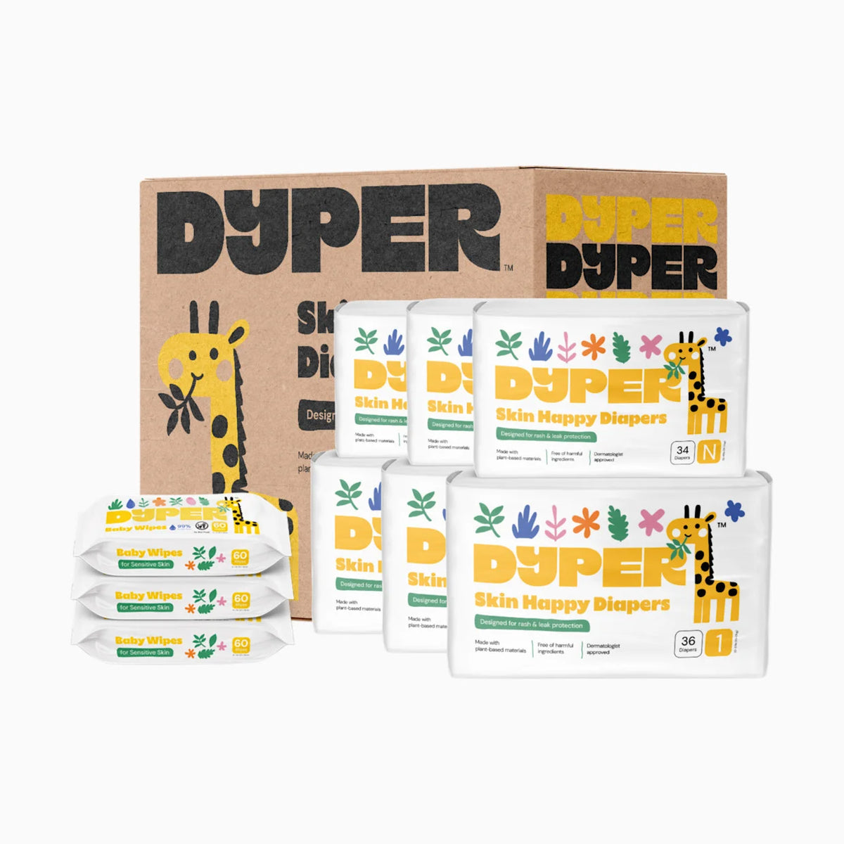 Newborn Diapers and Wipes Starter Bundle