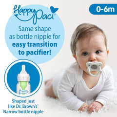 HappyPaci One-Piece Silicone Pacifier (3 Pack)