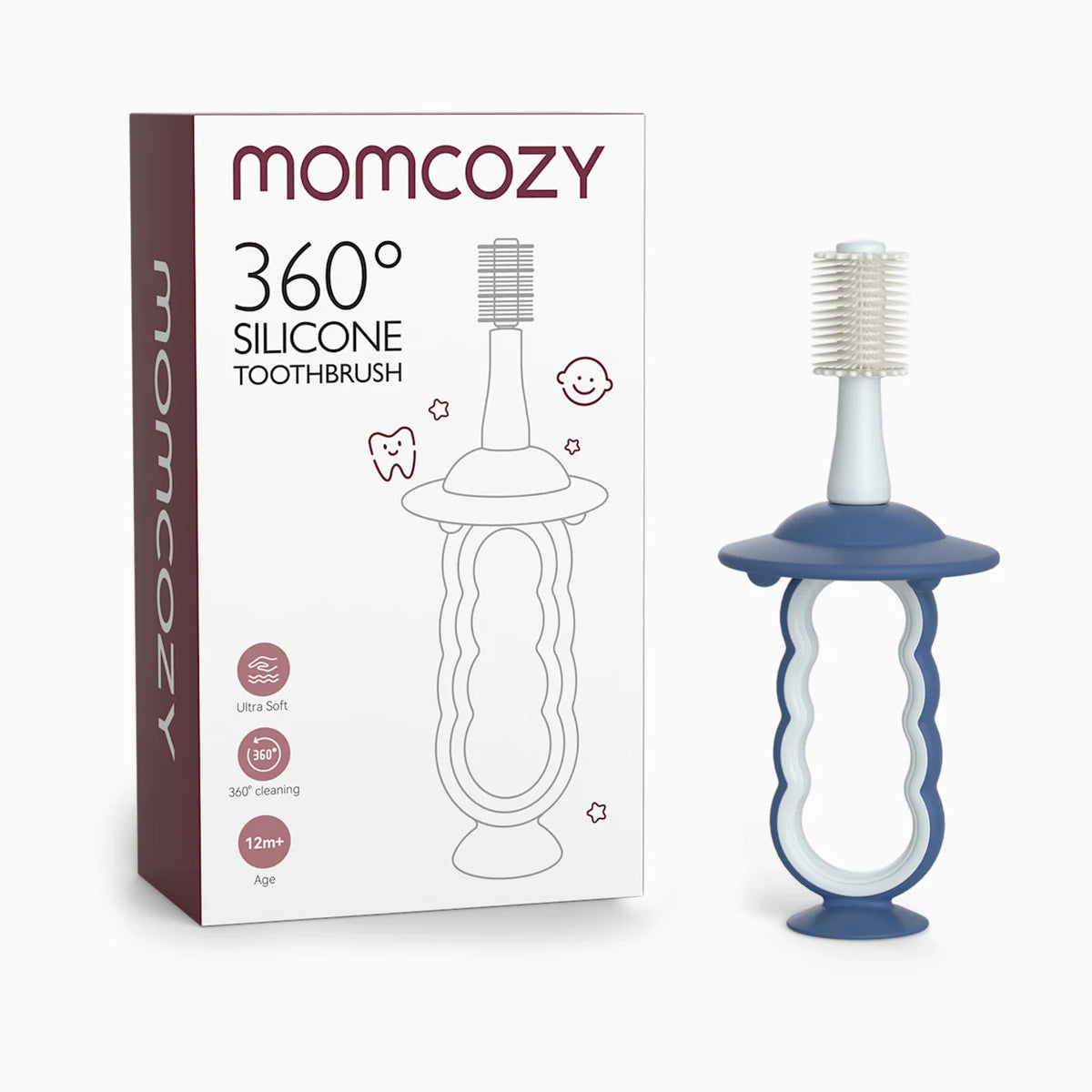 Momcozy 360 Silicone Baby Toothbrush, Toddler Toothbrush