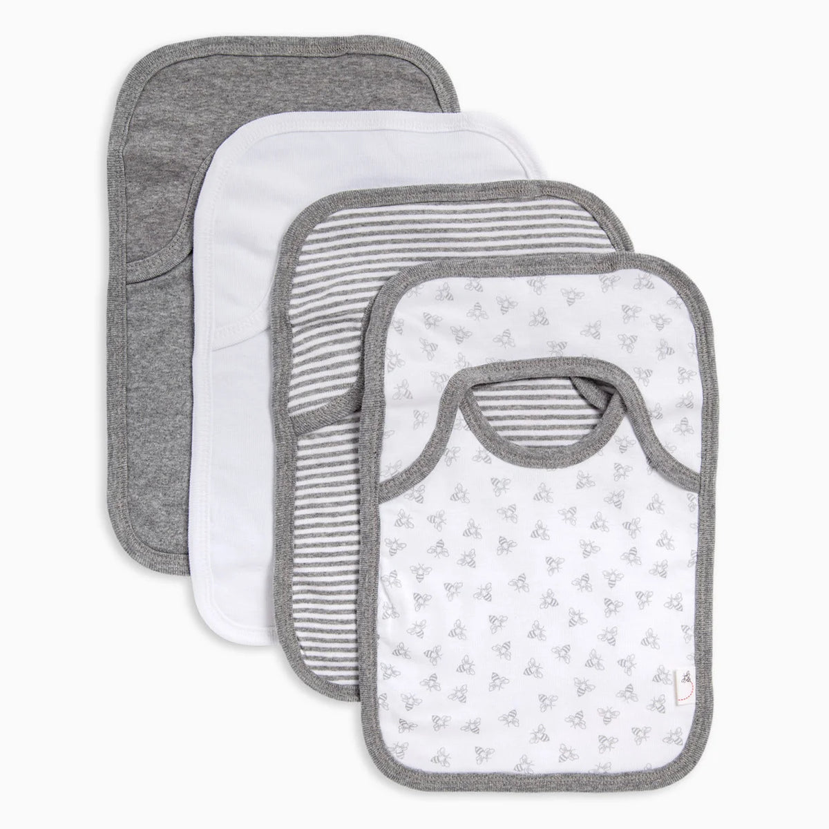 Organic Lap Shoulder Bib (4 Pack)