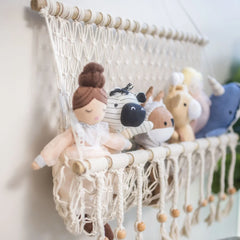Willow Macrame Storage Wall Decor