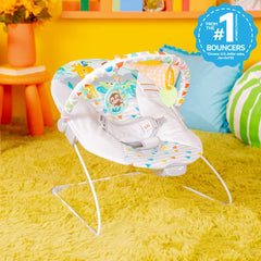Safari Fun Vibrating Bouncer with Toy Bar
