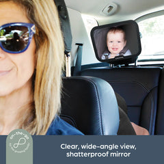 Adjustable Backseat Mirror with Securing Dial