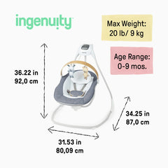 SimpleComfort Compact Soothing Baby Swing