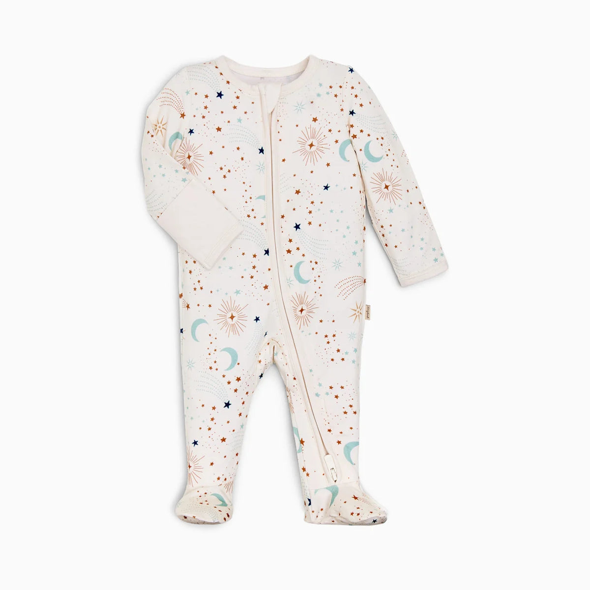 Bamboo Viscose Printed 2-Way Zip Footie