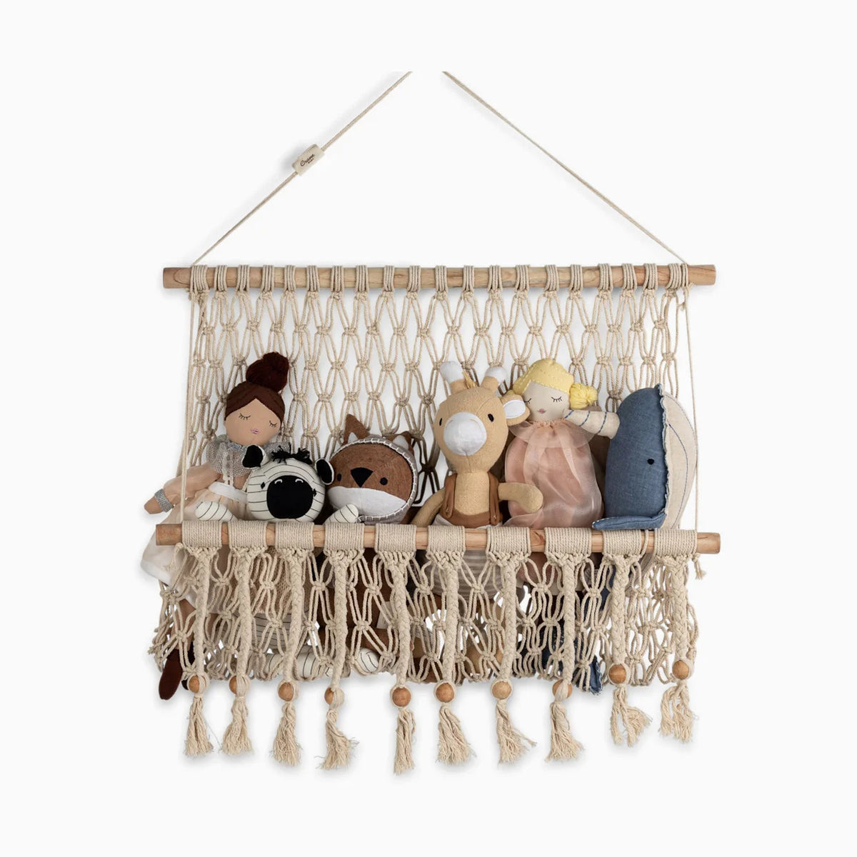 Willow Macrame Storage Wall Decor