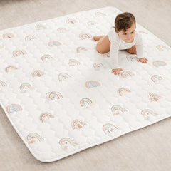 Quilted Kids Play Mat with Non-Slip Bottom