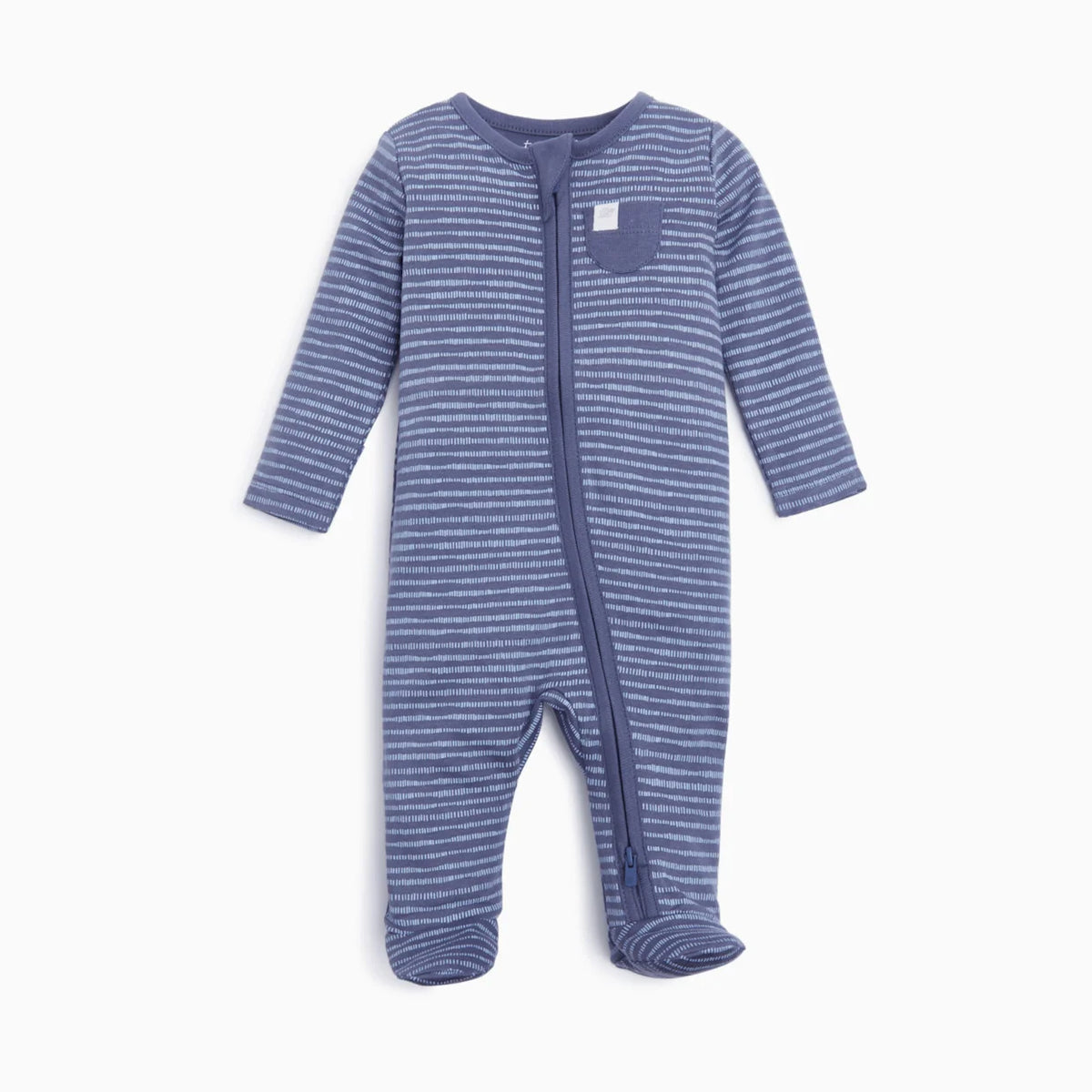 Organic Cotton Printed 2-Way Zip Footie